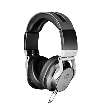 Bild av Austrian Audio Hi X50 hörlurar, öronhängande hörlurar (hög komfort tack vare långsamt retention öronkuddar, maximal flexibilitet, 3,5 mm jackkontakt, inkl. adapter till 6,3 mm), svart, en storlek