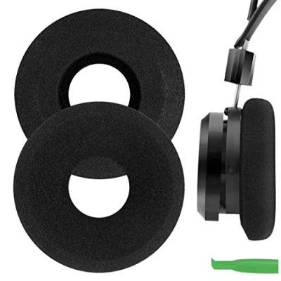 Bild av Geekria Komfort skum reserv öronkuddar för GRADO PS1000, GS1000, SR80e, SR80i, SR125i, SR225i, SR60, SR80, SR125 hörlurar öronkuddar, headset öronkudde reparationsdelar (svart)