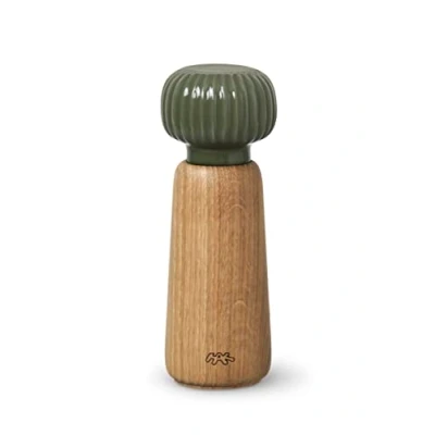 Bild av Kähler Mill H18 cm Hammershøi praktisk kryddkvarn i dansk design, grön