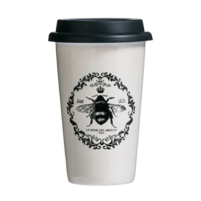 Bild av Premier Queen Bee resemugg, porslin, silikon, dubbelväggig, 330 ml