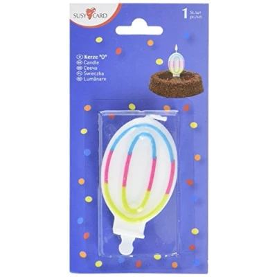 Bild av Susy Card 40012056 sifferljus &#039;0&#039;