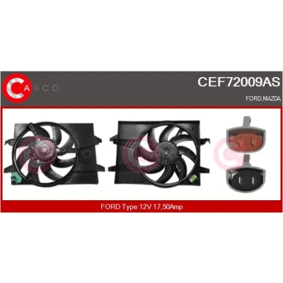 Bild av CASCO CEF72009AS Elmotor, kylarfläkt