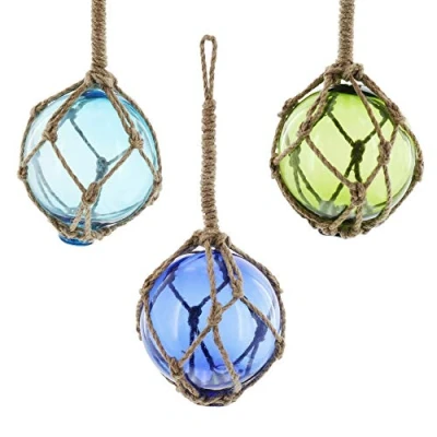 Bild av Frank Flätade deco glaskulor nät i 3 pack