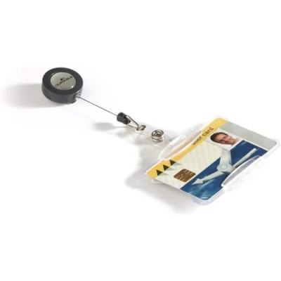 Bild av Durable 801119 Passerkorthållare med jojo för 1 kort, transparent, 10 stycken