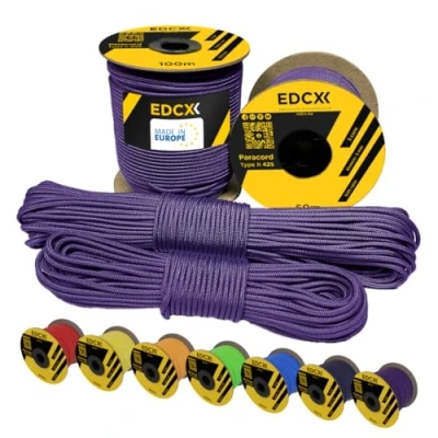 Bild av EdcX 3 mm Nylon Paracord 425 Typ II, 100% nylonrep, trådsrep, nylonrep i många färger