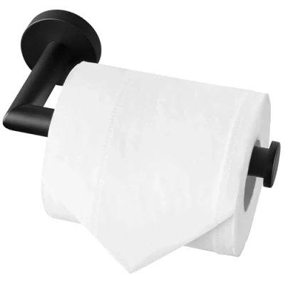 Bild av HITSLAM Toalettpappershållare, Toalettpappershållare i rostfritt stål för kök och badrum Toalettpapper (Matt Black)