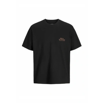 Bild av JACK &amp; JONES herr Jorhydra Photo Tee Ss Crew Neck, svart, L