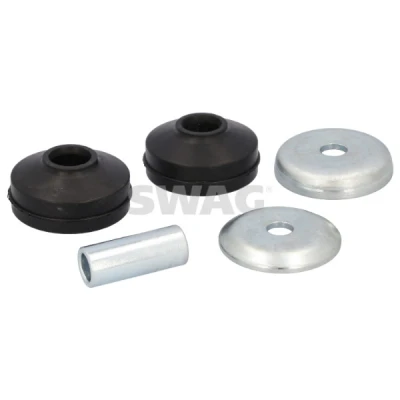 Bild av SWAG 33 11 1290 Fjäderbenslagring Bakaxel höger, vänster utan kullager, med fästmaterial Gummi SUZUKI: Splash Hatchback