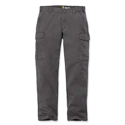 Bild av Carhartt Herr rugged Flex Relaxed Fit Canvas Cargo arbetsbyxor, GRÅ, 33W / 36L