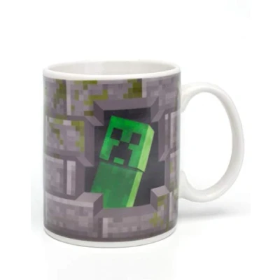 Bild av Minecraft Creeper Inside 312 ml värmeväxlande keramisk grå mugg