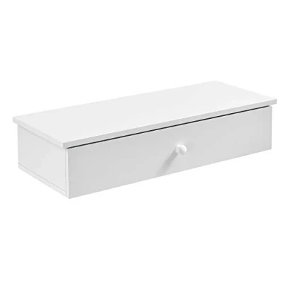 Bild av [en.casa] Vägghylla flytande låda förvaringslåda 60 x 24 12,6 cm vit