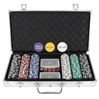 Bild av Poker set med 300 marker i fodral HQ 23528