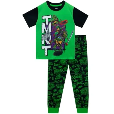 Bild av Teenage Mutant Ninja Turtles Pyjamas Pojkar Kortärmad TMNT för barn Grön 146