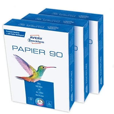 Bild av AVERY Zweckform 2563A 3 Skrivarpapper, Vit, A4