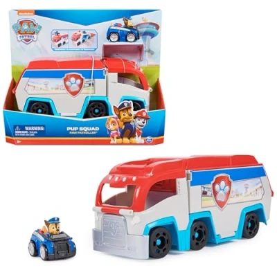 Bild av Paw Patrol Pat Pup Squad Fordonsfigur Chase Bilfigur att samla Leksak Barnbil för barn från 3 år och uppåt