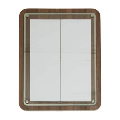Bild av Securit® 4xA4 GLASS STAR informationsdisplay valnöt