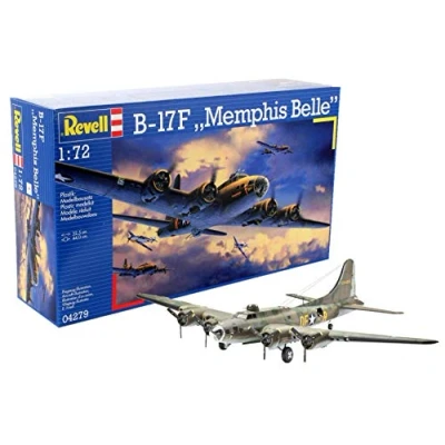 Bild av Revell B 17F Memphis Belle, Luftfarkostmodell med fast vinge, Monteringssats, 1:72, Boeing 17, Plast, Second World War