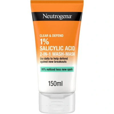 Bild av Neutrogena Clear &amp; Defend 2 i 1 Ansiktstvätt och Mask