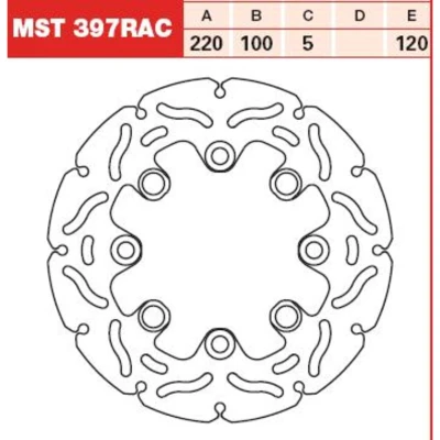 Bild av Bromsskiva TRW MST397RAC