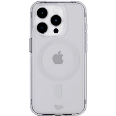 Bild av Tech21 Evo Clear mobiltelefonfodral för iPhone 15 Pro kompatibel med MagSafe transparent vetenskapligt beprövad fallanvändning: 3,6 m