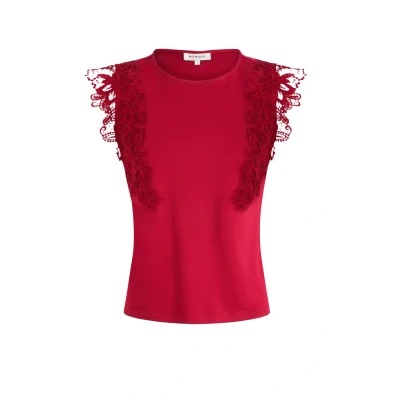 Bild av Morgan Shortsleeved Blus, Storlek: XS, Rouge foncé