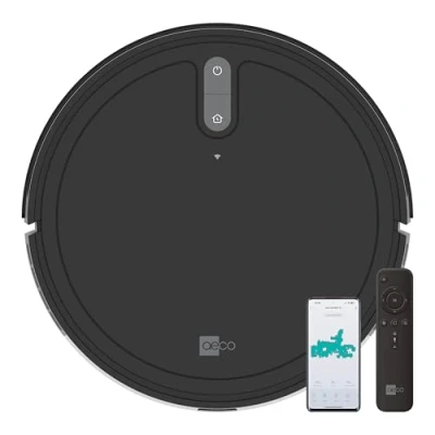Bild av AECO VacuBot X3 robotdammsugare med 5000 Pa stark sugkraft, gyroskop navigering, 120 m² sugområde, 160 min batteritid, 18 mm hinderövervinning, infraröd fjärrkontroll och appkontroll