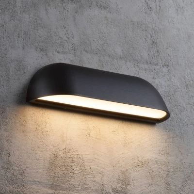 Bild av Nordlux LED utomhusvägglampa Front 26, svart