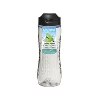 Bild av Sistema Hydrate Tritan aktiv sportvattenflaska 800 ml läckagesäker vattenflaska BPA fri svart