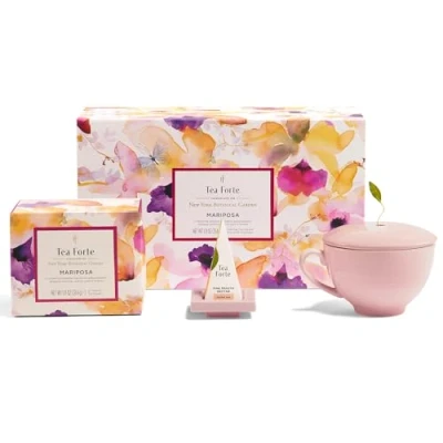 Bild av TEA FORTÉ Mariposa Gift Set Box Mug Set, Pyramid Holder and 10 Infusers Bio Limited Edition(