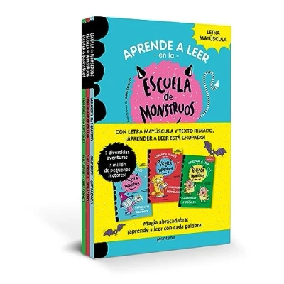 Bild av Aprender a leer En la Escuela de Monstruos Pack con los libros 1, 2 y 3: letra MAYÚSCULA (libros para niños partir 5 años)
