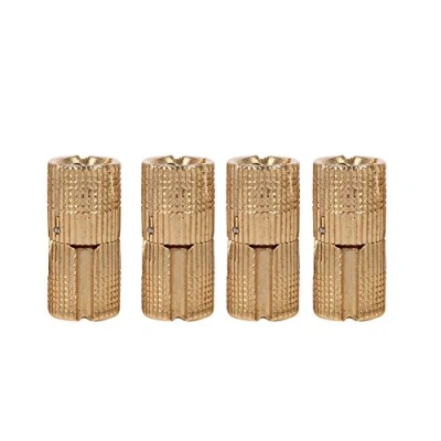 Bild av TOPINCN 4st / pack kopparskåpdörr dold gångjärn för bänkskivor DIY projekt 12Mm (12Mm)