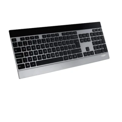 Bild av Rapoo E9270P trådlöst tangentbord, ultraplatt 4 mm, tangentbordsdesign i rostfritt stål och aluminium, 9 månaders batteritid, DE layout QWERTZ PC &amp; Mac svart/silver