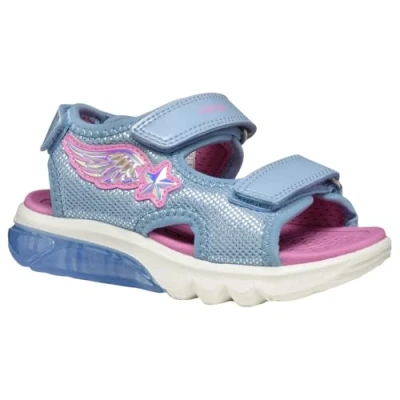 Bild av Geox Ciberdron Sandaler för barn, Storlek: 29, Sky/fuchsia Skinnimitation/textil