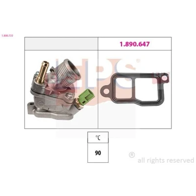 Bild av EPS 1.880.733 Thermostat d&#039;eau 90 Made in Italy OE Equivalent VOLVO: XC90 I, S60 V70 2