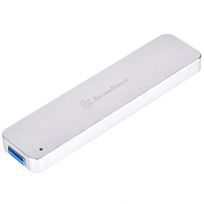 Bild av SilverStone SST MS09S Extern SATA till M.2 SSD hölje, USB 3.1 gen.2, silver
