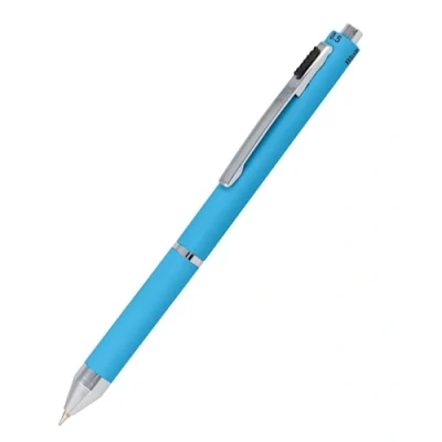 Bild av Multipen 4 i 1 Kulspetspenna och blyertspenna Multifunktionspenna metall 3 x kulspetspennor blått, svart rött, stiftstift inkl. suddgummi, blå