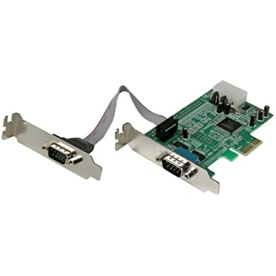 Bild av StarTech.com 2 Port Lågprofil PCI Express Native RS232 seriellt kort med 16550 UART seriell adapter