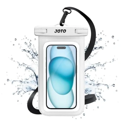 Bild av JOTO Universal vattentät påse mobiltelefon torrväska fodral för iPhone 13 Pro Max Xs XR X 8 7 6S Plus SE, Galaxy S20 Ultra S10 S10e S9 S8 Note 10 vit