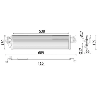 Bild av Oljekylare, automatisk transmission MAHLE CLC 328 000P