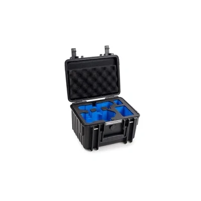 Bild av B &amp; W transportväska utomhus för DJI Mini 4 Pro drönare och Fly More Combo typ 2000 svart vattentät enligt IP67 certifiering, dammsäker, okrossbar oförstörbar