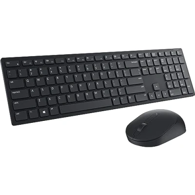 Bild av Dell Set med trådlöst tangentbord och mus KM5221W Pro, tysk layout (QWERTZ), svart
