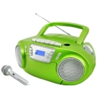 Bild av Soundmaster SCD5800GR, Analog, FM,PLL, Spelare, CD,CD R,CD RW, 3 W, Grön, Silver