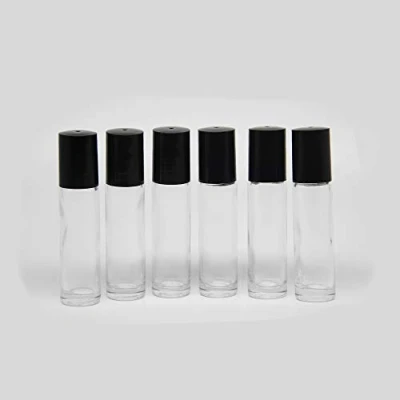 Bild av Yizhao Klar 10ml Rulla På Flaskor för Eterisk Olja, Tomma Roll On Glass Bottle med Rostfria Rullkulor Aromaterapiblandningar, Doft, Parfym, Massage 12 st