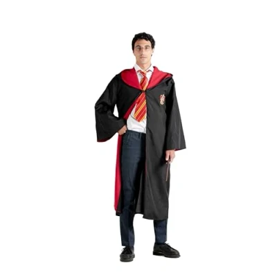 Bild av Ciao Gryffindor Cloak Cape Tunic Deluxe official Harry Potter (One size adult) with embroidered emblem and tie