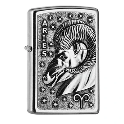 Bild av Zippo, 2006507, PL AA8207 AriesTierkr. V19 tändare, mässing, design, 5,83,81,2