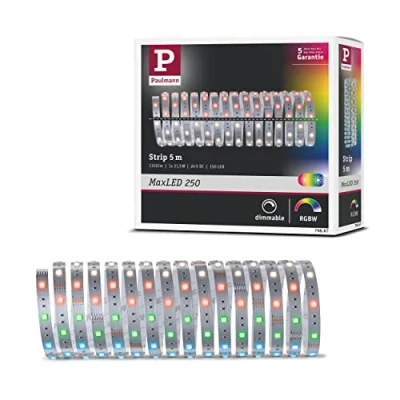 Bild av Paulmann 79867 LED remsa MaxLED 250 5 m RGBW IP20 inkl. 1 x 31 W watt ljusband 3 000 K