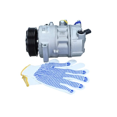 Bild av MAXGEAR AC330031 Kompressor PXE16 12V PAG 46 R134a med kompressorolja, packbox VOLKSWAGEN: Caddy 3, Passat B7 Variant, Tiguan I