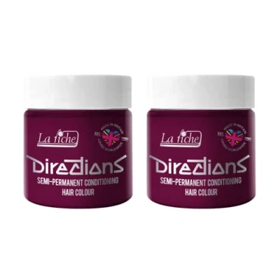 Bild av La Riche Directions semipermanent hårfärg 100 ml burk 2 pack (Dark Tulip)