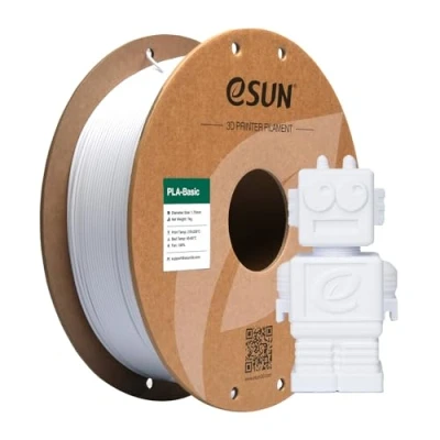 Bild av eSUN PLA Filament 1,75 mm, Basic 3D Skrivarfilament Dimensionell Noggrannhet +/ 0.05 1KG Spole (2,2 LBS) Snabb för Skrivare，Kall Vit