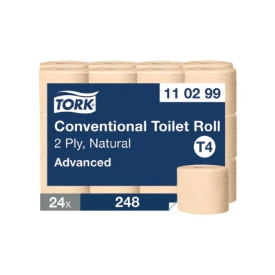 Bild av Tork Toalettpapper T4 Advanced 2 lag natur 24/fp